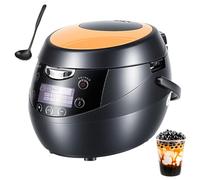 Fully Automatic Pearl Pot, 5L/6L Commercial Bubble Tea Maker with Smart Touch Panel, Timer & Temperature Control, Non-Stick Tapioca Pearl Cooker for Bakery, Dessert Shop 5L