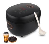 Fully Automatic Pearl Pot 900W, 5L Commercial Tapioca Pearl Cooker with Smart Touchscreen & Stirring Spoon, Non-Stick Milk Tea Pearls Maker for Bubble Tea Milk Tea Bakery Dessert Shop