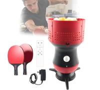 星姿 Fully Automatic Ping Pong Robot Table Tennis Robot,With A Racket And A Remote Control,Adjustable Serving Time And Distance,5-Speed Speed And Intensity For Sports Training,Teaching