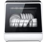Fully Automatic Portable Countertop Dishwasher with 6 Place Settings Air-Dry Function and LED Light Baby Care Countertop or Built-in Installation Stainless Steel