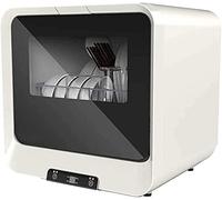 Fully Automatic Small Desktop Dishwasher, Fruit, Vegetable and Seafood Cleaning, 360 Degrees 70 Degrees High Temperature, 4 Modes, One-Key Operation