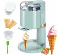 Fully Automatic Soft Ice Cream Machine, Mini Fruit Soft Serve Maker, Household Ice Cream Maker for Home, Café, and Party