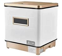 Fully Automatic Table Top Dishwasher Free Standing 3 in 1 Drying Dish Wash Machine, Rotary Spray 360° Azimuth Fast, Fruit and Vegetable Cleaning