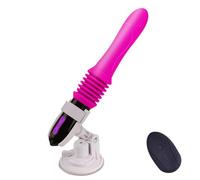 Fully Automatic Telescopic Simulation Dildo, Mini Gun Machine, G-Spot Massager Clitoral Thrust Masturbator, Female Couple Adult Sex Toys (Suction Cup),A