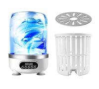 Fully Automatic Underwear Washing and Drying Machine with Drainer Basket, 3L Capacity, Blue Light Sterilization, Deep Cleaning for Socks and Small Garments