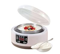 Fully Automatic Yoghurt Maker, Stainless Steel Maker with Adjustable Time Temperature, Multifunctional Dessert Manufacturer for Home, Kitchen