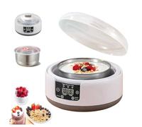Fully Automatic Yogurt Machine, Constant Temperature Control Yogurt Machine, Food Grade Stainless Steel Liner, Homemade Greek Yogurt, Probiotic Yogurt Making (Machine)