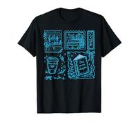 Fully Booked Blue Doodle Book Lover Reading Design Value Graphic T-Shirt