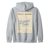 Fully Booked Vintage Library Due Date Card Reader Men Women Zip Hoodie