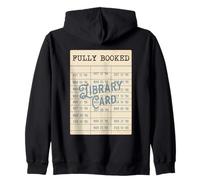 Fully Booked Vintage Library Due Date Card Reader Men Women Zip Hoodie