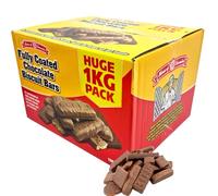Fully Coated Chocolate Biscuit Bars 1kg - Milk Chocolate & Crunchy Biscuit Combo Bars