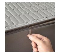 Fully Encased Zipped Mattress Protector Cover Double/Single/King size, Dust-proof Mattress Cover, Soft Washable Breathable Customizable Quilted Fitted Sheet(Grey,150x200+20cm)