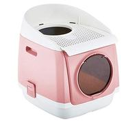 Fully Enclosed Anti-Splashing Cat Litter Box - Cat Toilet with Free Compartment, Pet Litter Box for Easy Cleaning