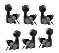 Fully Enclosed Guitar Tuners - Guitar Machine Head Knobs, Tuning Pegs 3 Sets Left 3 Right | Oval Head Knobs for Electric Guitar