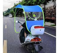 Fully Enclosed Motor Scooter Motorcycle Umbrella, Mobility Scooter Rain Cover Canopy Motorcycle Rain Cover, Waterproof Fold-Away Universal Mobility Scooter Canopy