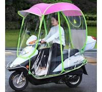 Fully Enclosed Motor Scooter Motorcycle Umbrella, Mobility Scooter Rain Cover Canopy Motorcycle Rain Cover, Waterproof Fold-Away Universal Mobility Scooter Canopy