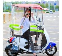 Fully Enclosed Rain Cover for Mobility Scooters, Universal Weather Canopy with Reflective Strips and Storage Pocket for Outdoor Protection