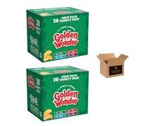 Fully Flavoured 4 Unique Flavours. Includes 20 Individual Packs - A Delicious Variety in Every Box! For Snacking (Golden Wonder - Variety Box -25g x 20Pack / 2Boxes)