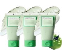 Fully Green Tomato Clay Mask Pore Cleanser,Korean Green Tomato Clay Mask Cleanser,Deep into Pores, Removes Pore Dirt, Reduces Blackheads (3 Pcs)