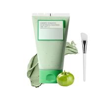 Fully Green Tomato Clay Mask Pore Cleanser, Korean Green Tomato Clay Mask Cleanser, Green Tomato Clay Mask, Deep into Pores, Pore Dirty Clearing Removes, Reduces Blackheads Clay Mask (1pcs)
