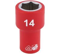 Draper Expert 31492 Fully Insulated Vde Socket 1/4in Sq. Dr. 14Mm each