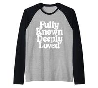 Fully Known Deeply Loved. Bible Psalm 139 Raglan Baseball Tee