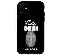 Fully Known Psalm 139:1-6 Christian - Fingerprint Cross Case for iPhone 11
