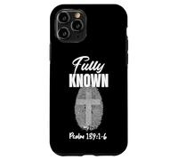 Fully Known Psalm 139:1-6 Christian - Fingerprint Cross Case for iPhone 11 Pro