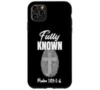 Fully Known Psalm 139:1-6 Christian - Fingerprint Cross Case for iPhone 11 Pro Max