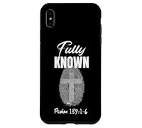 Fully Known Psalm 139:1-6 Christian - Fingerprint Cross Case for iPhone XS Max