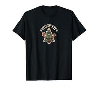 Fully Lit Smirking Evergreen Fun Holiday Vibes Gift Value Graphic T-Shirt