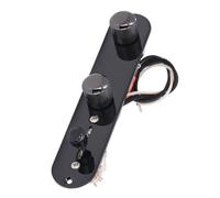Fully Loaded Guitar Control Plate Prewired 3 Way Switch Large Potentiometers Knurled Volume Tone Controls Knobs for Tele Telecaster Electric Guitar Parts Replacement, Electric