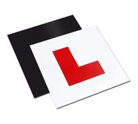Fully Magnetic Car L-Plates Red L Plate 2 Pack for Car Magnetic Extra Thick Strong Learner Plates, No Melting No Blow off Easy to Move without Scratch