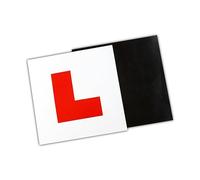 Fully Magnetic L Plates for Provisional Driving Licence Holders (2 Pieces) - Compliant with UK's Legal Dimensions