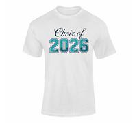 FULLY MERCHED Choir Voices 26 T Shirt Celebrating 30 Years Blue Milestone Singing school Concert Music Design Children Crew Neck Top White 12-13 Years Young Choir 2026 02
