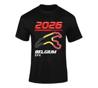 FULLY MERCHED Formula Racing 2026 T-Shirt - Grand Prix Circuit Map tshirt, Motorsport Fan Apparel, Racing Track Map Outline Shirt for Adults Black L FormulaTracks 03