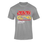 FULLY MERCHED Formula Racing 2026 T-Shirt - Grand Prix Circuit Map tshirt, Motorsport Fan Apparel, Racing Track Map Outline Shirt for Adults Grey XXL FormulaTracks 05