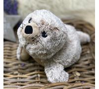 Warmies Plush Seal, Microwavable with French Lavender Scent, Hot or Cold Weighted Teddy for Relaxation and Warm Relief, Suitable for Adults and Children