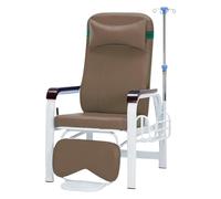 Fully Reclining Infusion Chair with Adjustable Reclining and IV Stand, Soft Waiting Room Chair for Home Clinic, Ideal for Hospital and Research Lab