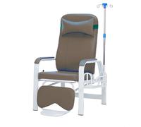 Fully Reclining Lab Draw Chair with Leather Armrests and Steel Frame for Patient Comfort in Medical and Research Settings