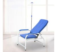 Fully Reclining Phlebo Blood D Chair with IV Stand - Durable Leather Waiting Room Chair for Clinics, Comfortable Patient Seating, Medical Exam Furniture