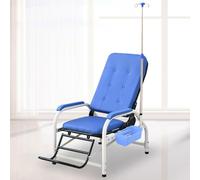 Fully Reclining Phlebotomy Chair with IV Stand, Leather Recliner for Medical Clinics and Reception Areas