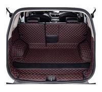 Fully Surrounded Trunk Mat For Citroen Ds7 2018 2019 2020 Carpet Accessories Interior Crossback Leather Car Trunk Mat Cargo Liner Nonslip Boot Mat(Black redA)