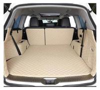 Fully Surrounded Trunk Mat For Mazda CX3 CX30 CX9 3 Bk Auto Boot Interior Waterproof Leather Styling Protector Pads Car Trunk Mats Nonslip Boot Mat(BeigeB)