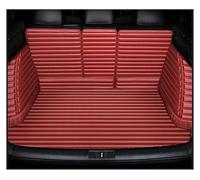 Fully Surrounded Trunk Mat For Mercedes For Benz C Class W204 W205 W206 S204 S205 Car Accessories Carpet Stripe 5D Full Coverage Trunk Mat Car Boot Liner Mat(Red wine)
