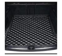 Fully Surrounded Trunk Mat For Mercedes W204 C Class 2008-2013 Interior Anti Dirty Durable Leather Carpet Car Trunk Mats K Ts Boot Liner Protector(Black andBeige)