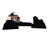 Fully Tailored Deluxe Car Floor Mats to fit Citroen Berlingo Van Multiflex 2008-2018 - 1 Piece - Black Carpet - Black Trim - Heavy Duty Heel Pad