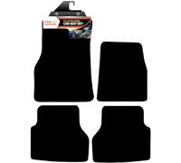 Fully Tailored Deluxe Car Mats to fit Audi A6 2018>on - 4 Piece - Black Carpet - Black Trim - Heavy Duty Heel Pad - 20-6047