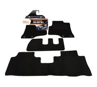 Fully Tailored Deluxe Car Mats to fit Chevrolet Captiva 2008-Onwards - 4 Piece - Black Carpet - Black Trim - Heavy Duty Heel Pad - 20-2014