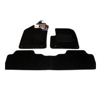 Fully Tailored Deluxe Car Mats to fit Citroen C5 2008-onwards - 3 Piece - Black Carpet - Black Trim - Heavy Duty Heel Pad - 20-1059